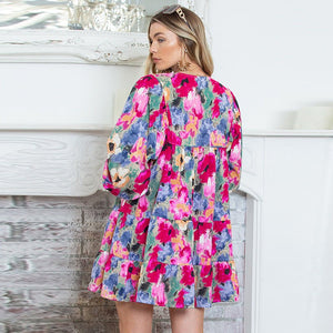 All - Matching Floral Print Pullover Dress – Casual A - Line Skirt - MRC STOREDressMy StoreAll - Matching Floral Print Pullover Dress – Casual A - Line Skirt My Store MRC STORECJLY232162903CXLC6118071P22L