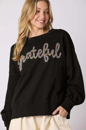 Alphabet Embroidery Sweater - MRC STORE
