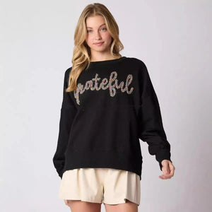 Alphabet Embroidery Sweater - MRC STORE