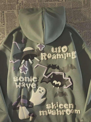 American 3D Bat Ghost Hooded Sweater - MRC STORE