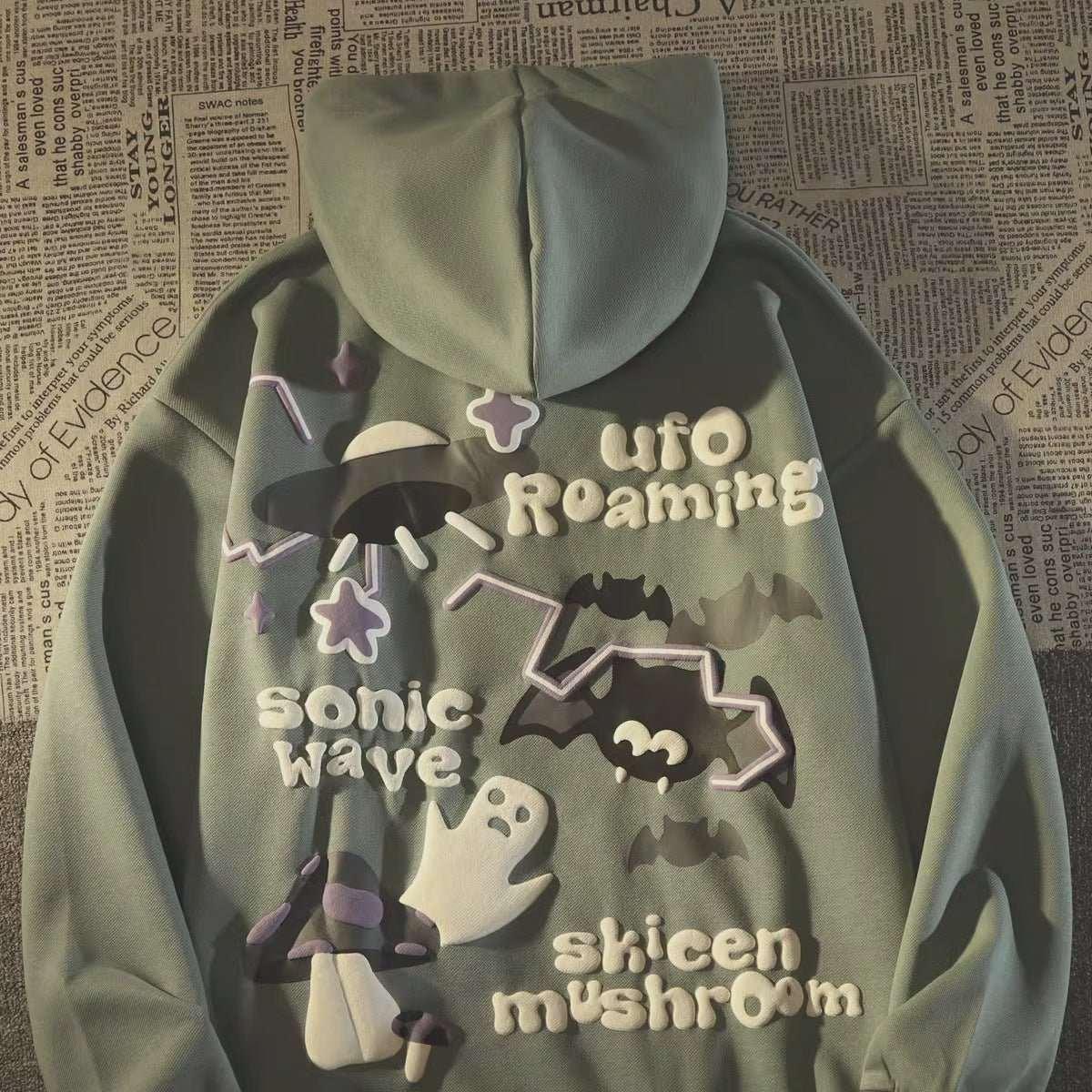 American 3D Bat Ghost Hooded Sweater - MRC STORE