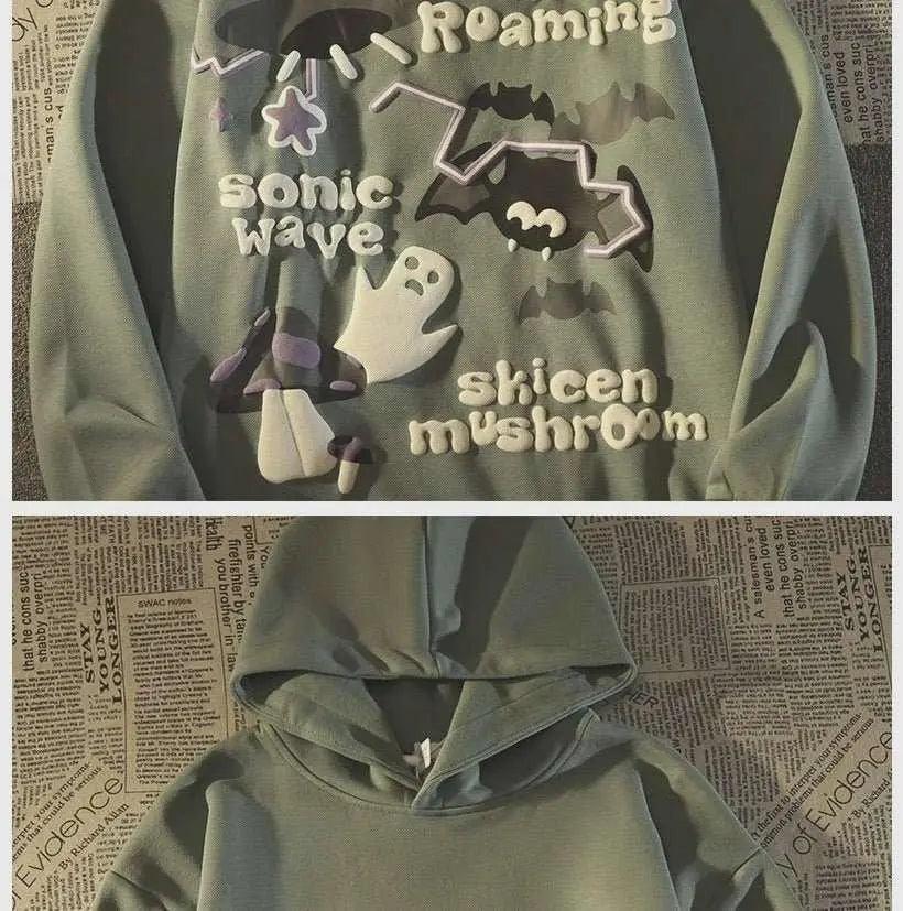 American 3D Bat Ghost Hooded Sweater - MRC STORE