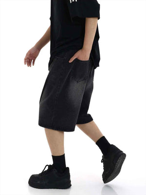 American Retro Denim Shorts - MRC STOREbottomsMRC StoreAmerican Retro Denim ShortsMRC STORECJYD205108009IR2XLBlack