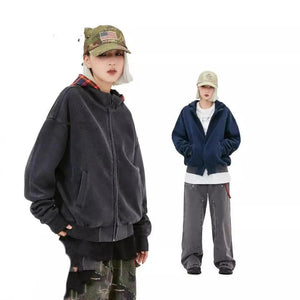 American Retro Plaid Hoodie - MRC STORE