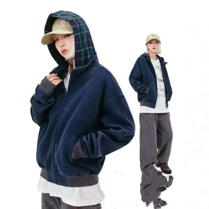 American Retro Plaid Hoodie - MRC STORE