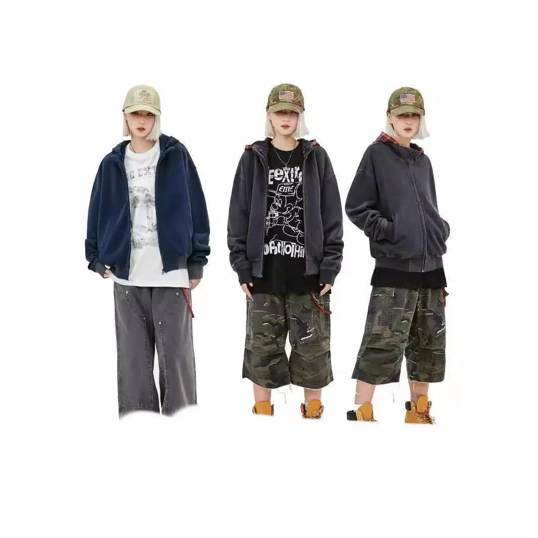 American Retro Plaid Hoodie - MRC STORE