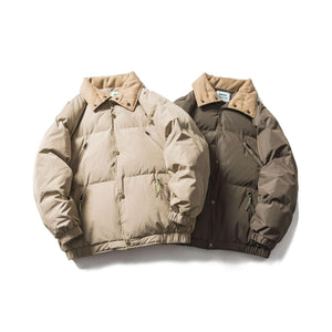 American Retro Pure Color Short Down Coat - MRC STORETopMRC STOREAmerican Retro Pure Color Short Down Coat - MRC STOREMRC STORECJPK210977106FUBrownL