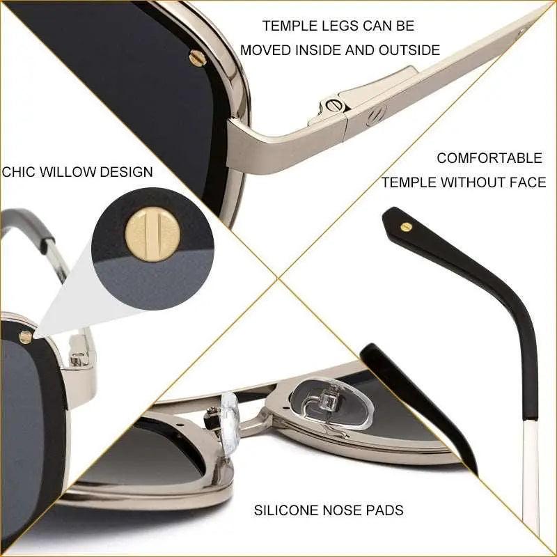 American Retro Square Sunglasses - MRC STORE