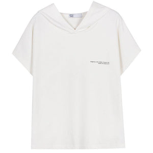 American Retro White Sleeveless Hoodie - MRC STORE