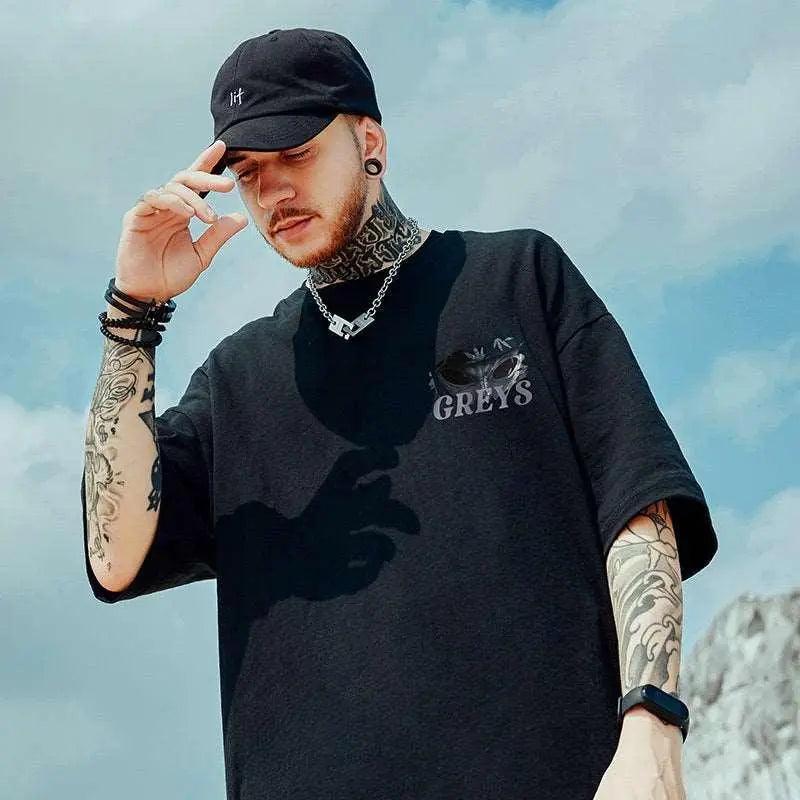 American Street Short Sleeve Casual Wear T-shirt - MRC STORE