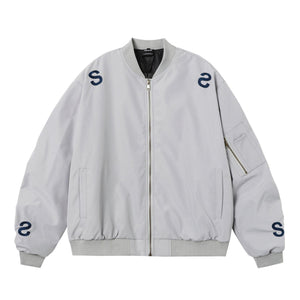 American Street Style Embroidered Letter Flight Jacket for Teenagers - MRC STORE