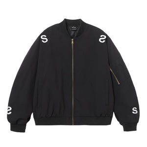 American Street Style Embroidered Letter Flight Jacket for Teenagers - MRC STORE