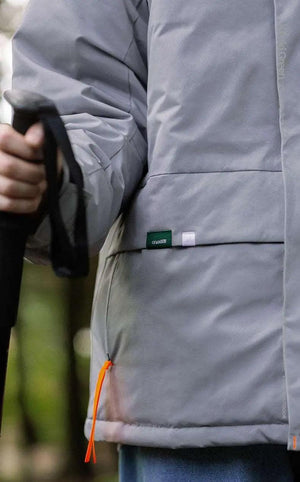 Khaki Green Street Windproof Hooded Cotton Jacket - MRC STORE