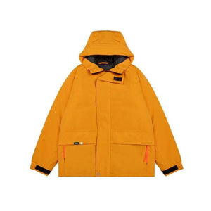 Khaki Green Street Windproof Hooded Cotton Jacket - MRC STORE