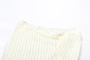 Apricot V Neck Pleated Dress - MRC STORE