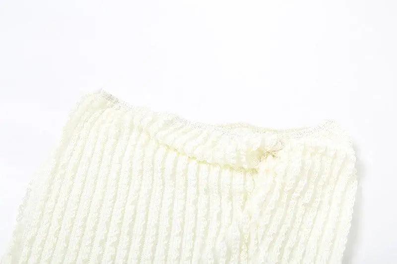 Apricot V Neck Pleated Dress - MRC STORE