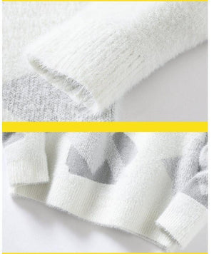 Asian Bay Anti-Mink Slim Fit Men's Knitted Pullover Sweater - MRC STORE