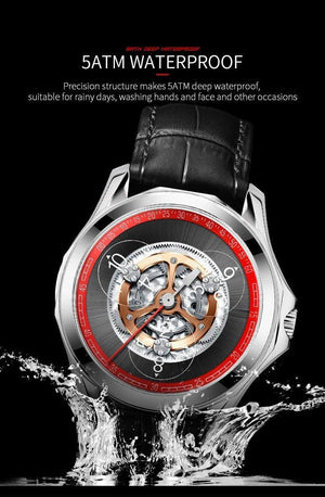 Automatic Hollow Mechanical Watch - 5 ATM Waterproof watch - MRC STORE