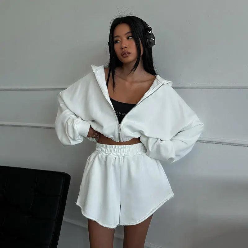 Autumn Leisure Fleece and Shorts Suit - MRC STORE