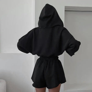 Autumn Leisure Fleece and Shorts Suit - MRC STORE