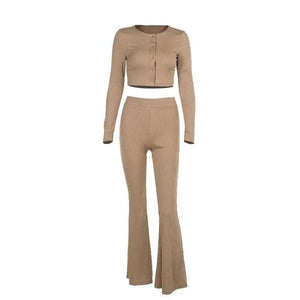 Autumn Women's Casual Square Collar Suit - MRC STORE