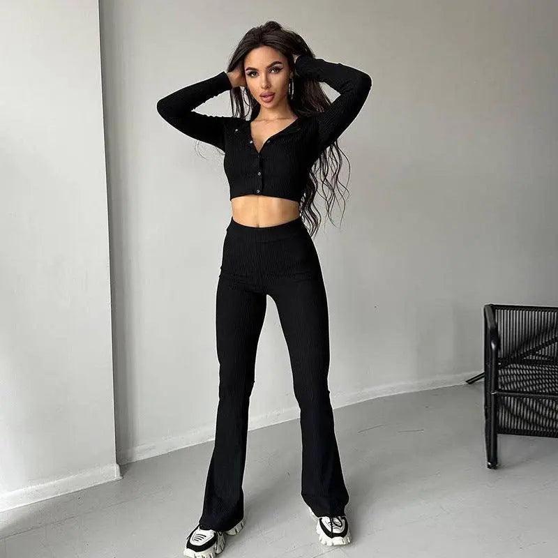 Autumn Women's Casual Square Collar Suit - MRC STORE