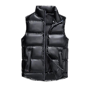 Shiny Down Cotton Fashion Vest Jacket - MRC STORE
