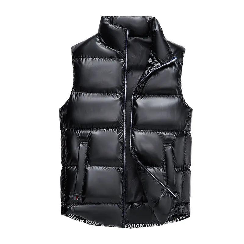 Shiny Down Cotton Fashion Vest Jacket - MRC STORE