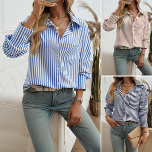 Striped Commuter Cardigan - MRC STORE