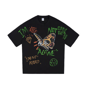 Men’s Graffiti T-Shirt - Loose Cartoon Print My Store
