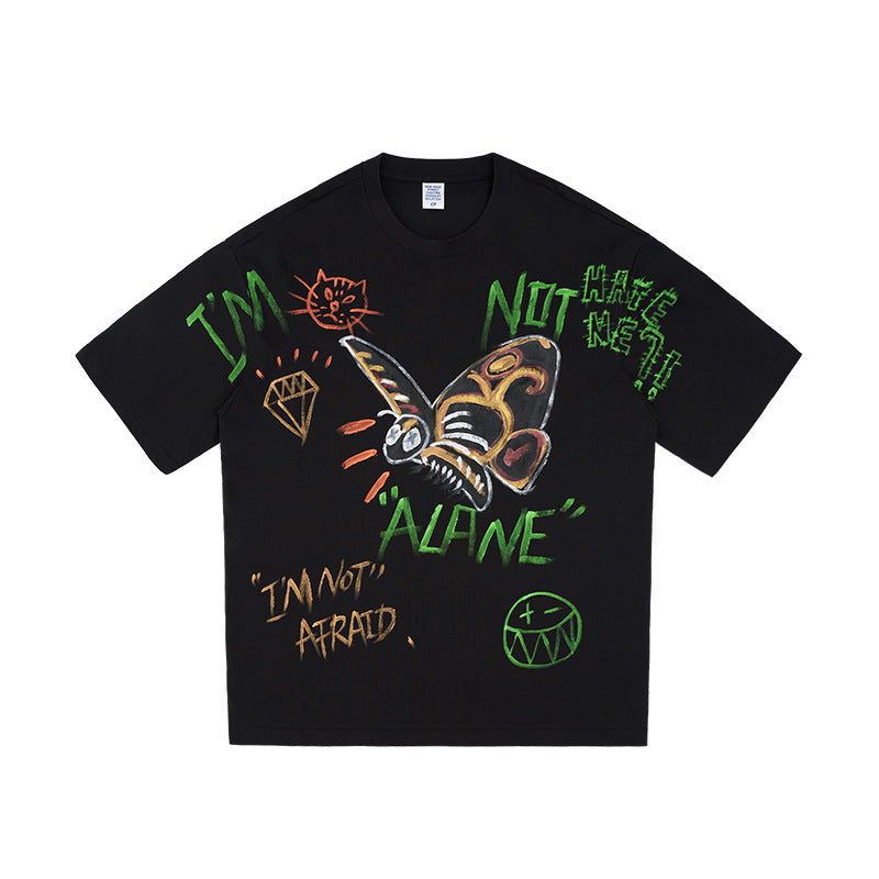 Men’s Graffiti T-Shirt - Loose Cartoon Print My Store
