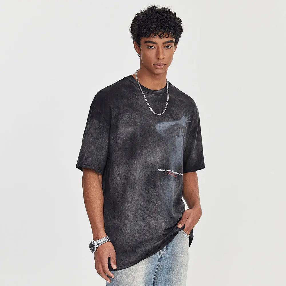 Fuzzy Figure Tie-Dye T-Shirt - MRC STORE