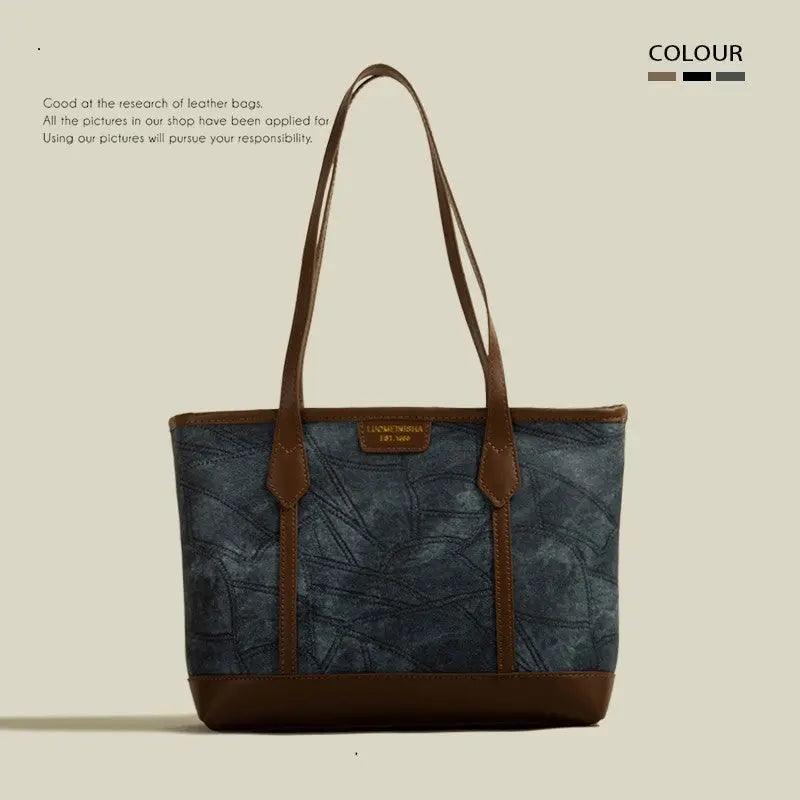 Rhombus Simple Tote Bag Women - MRC STORE