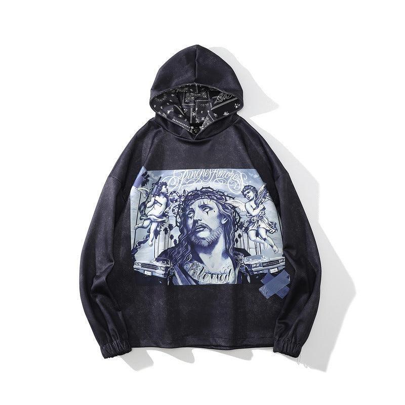 High Street Dark Goethe Religious Hoodie - Dark Fashion - MRC STORE