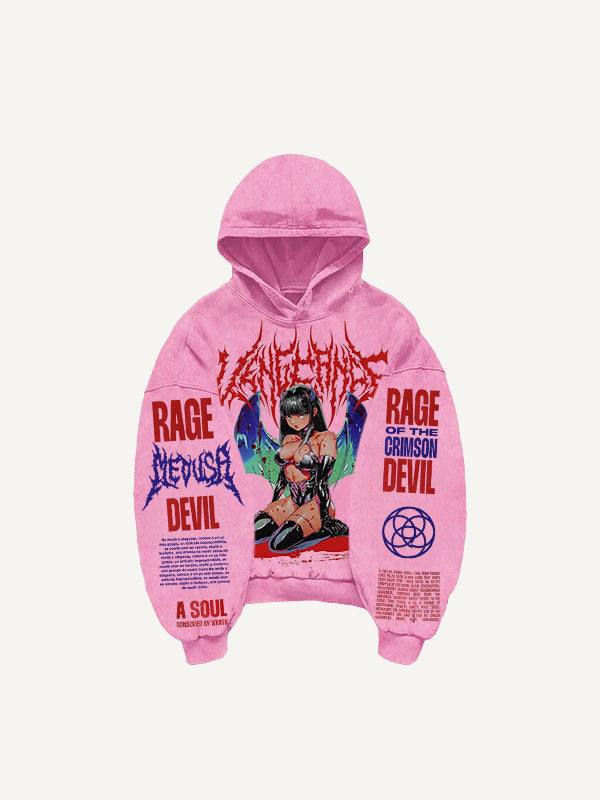 Retro Graphic Pullover Hoodie MRC STORE