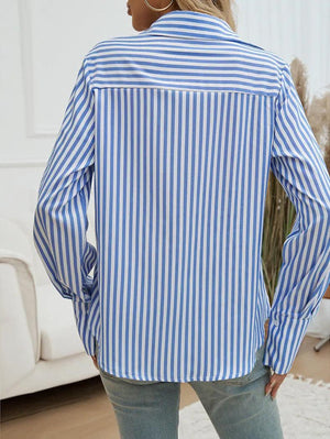 Striped Commuter Cardigan - MRC STORE