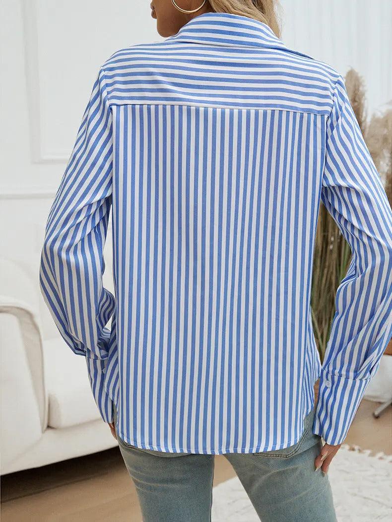 Striped Commuter Cardigan - MRC STORE