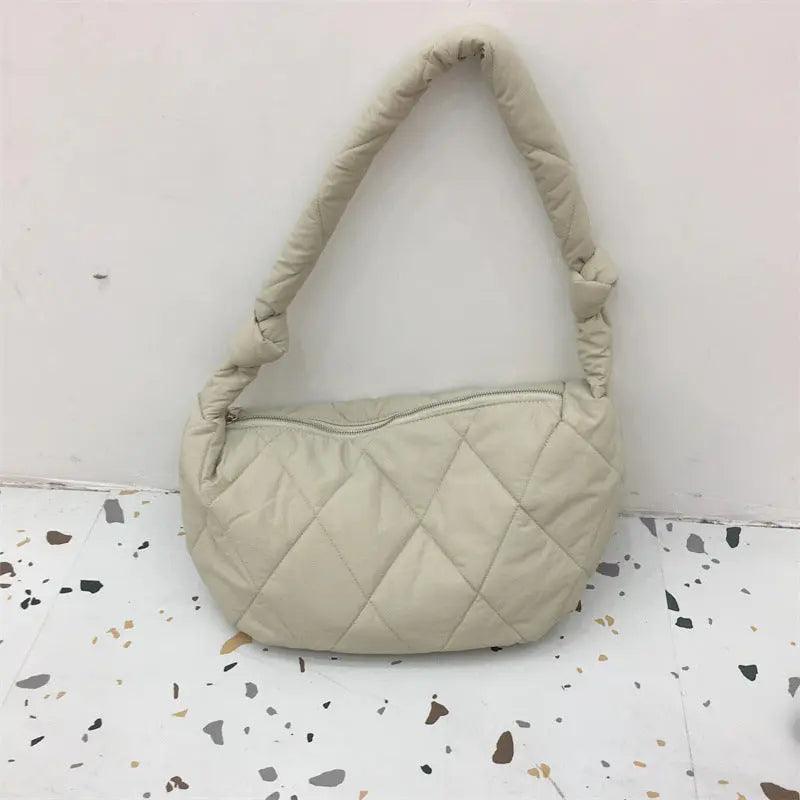 Down Cotton Rhombus Crossbody Bag - MRC STORE