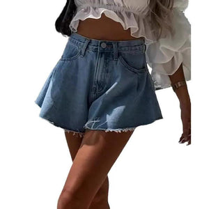 Fringe Denim Shorts - MRC STORE