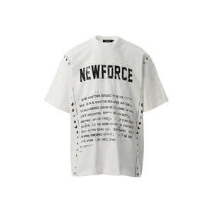 Unisex Vintage T-Shirt - Letter Print Loose My Store  29.01