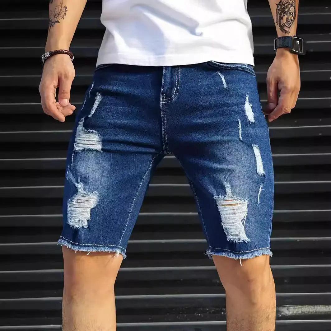 Slim Fit Denim jean Shorts - MRC STORE