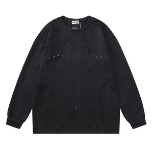 Trendy Star Pattern Sweater – Stylish & Cozy Knitwear - MRC STORE