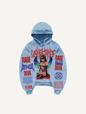 Retro Graphic Pullover Hoodie MRC STORE