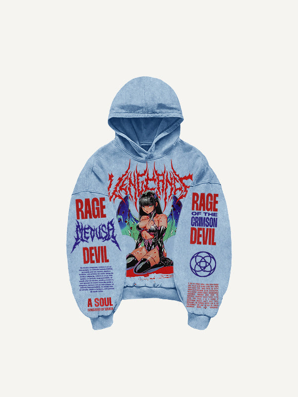 Retro Graphic Pullover Hoodie MRC STORE