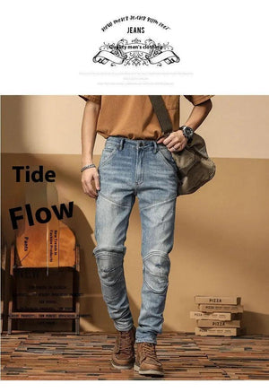 Korean Style Motorcycle Jeans - MRC STORE