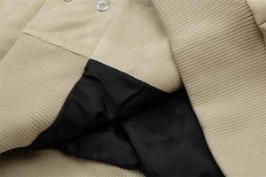 Letter Embroidery Creative Biker's Leather Jacket - MRC STORE