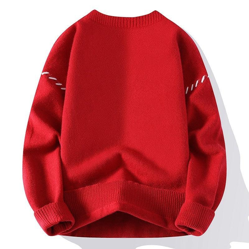 Round Neck Loose Sweater for Autumn and Winter - MRC STORE