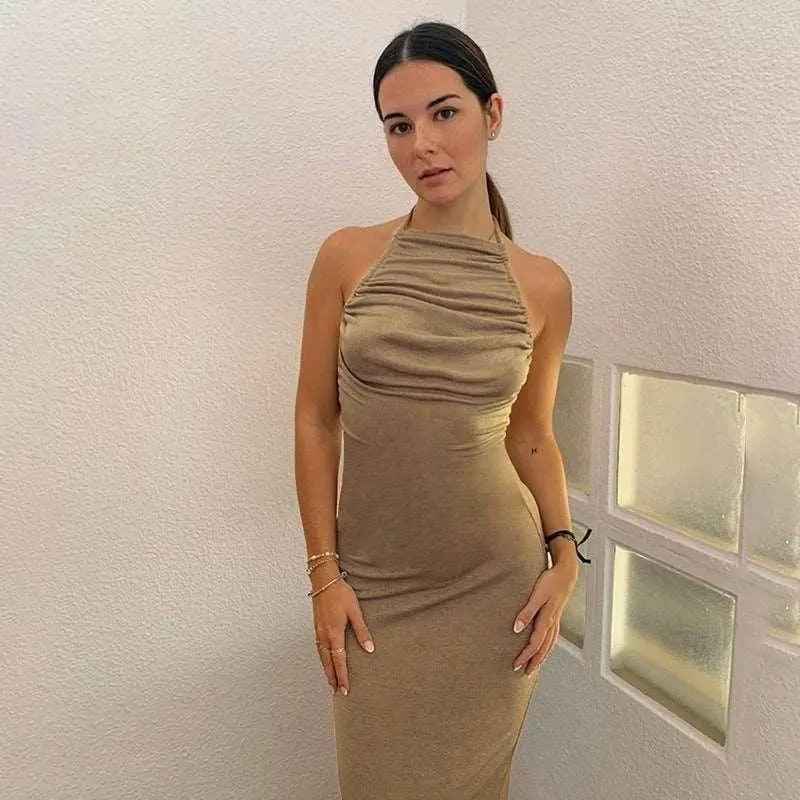 Backless Slim Fit Dress