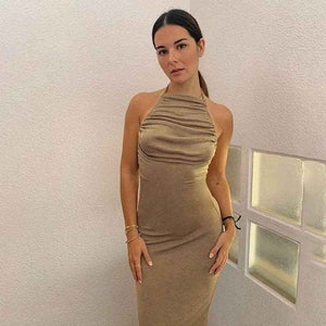 Backless Slim Fit Dress