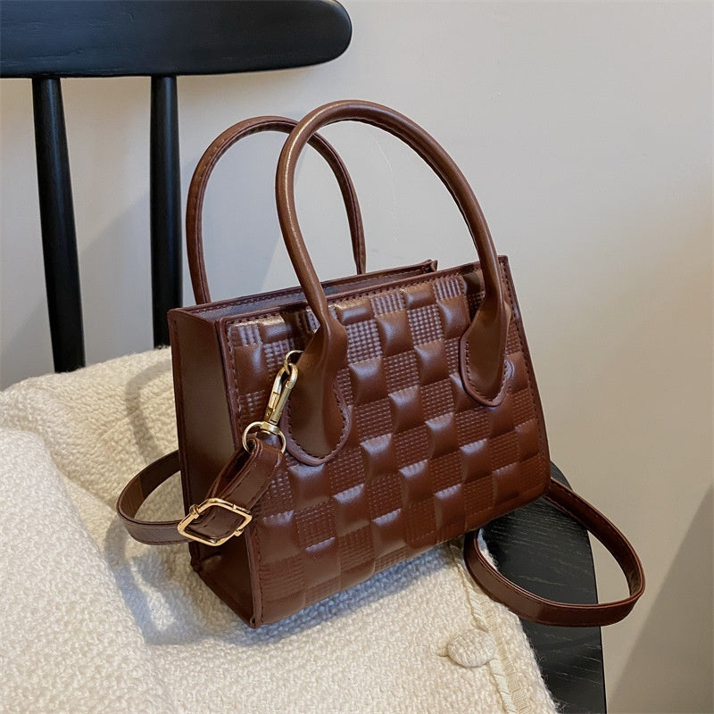 Women’s Crossbody Bag - Retro Square Checkered My Store  21.51